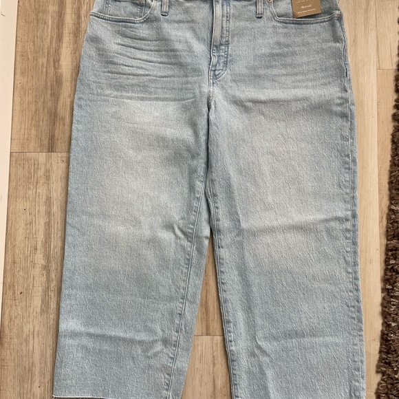 Madewell The Plus Perfect Vintage Wide-Leg Crop Jean in ward wash 33P - Picture 8 of 12